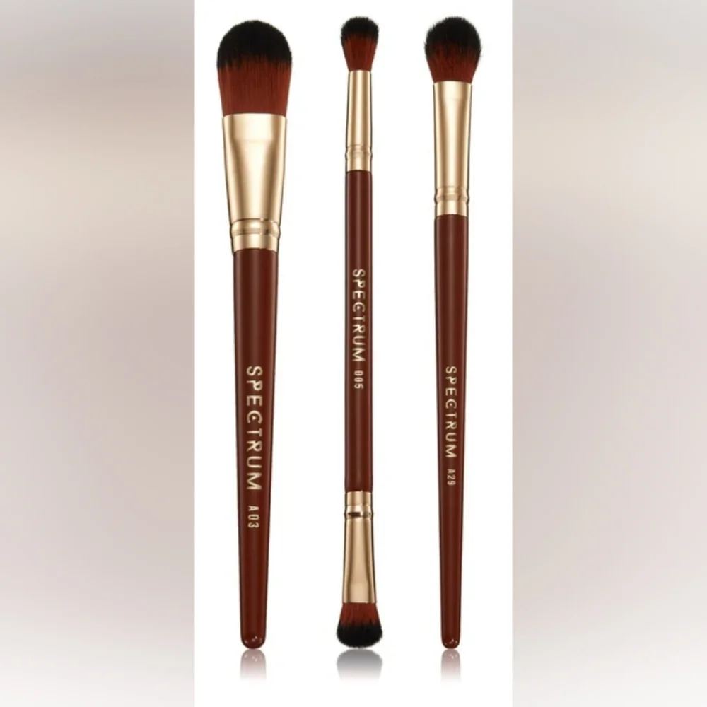 NIB  Spectrum 3pc makeup brush set